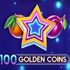 100 Golden Coins online game logo by Amusnet Interactive on slotorro.com