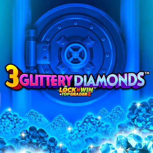3 Glittery Diamonds casino game by PearFiction Studios – featured logo at Slotoro Casino