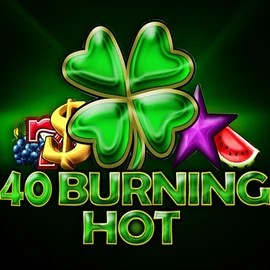 Official Slots logo: 40 Burning Hot by Amusnet Interactive at Slotoro Casino