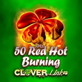 50 Red Hot Burning Clover Links logo by Novomatic Slotoro Casino