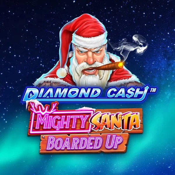 Diamond Cash Mighty Santa Boarded Up slot icon by Greentube, available at Slotoro Casino