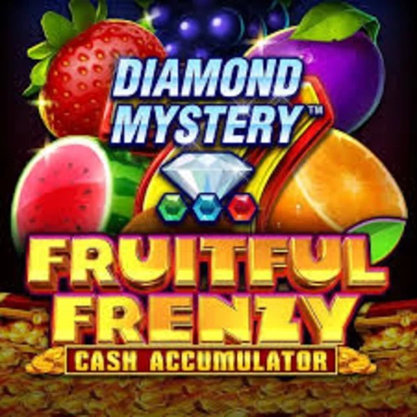 Diamond Mystery Fruitful Frenzy Cash Accumulator by Greentube, showcased at slotorro.com – game logo