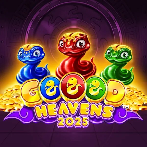 Official Slots logo: Goood Heavens by Rarestone Gaming at Slotoro Casino