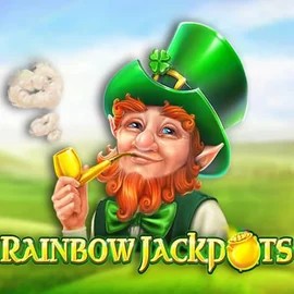 Jackpots logo of Rainbow Jackpots from Red Tiger Gaming at Slotoro Casino