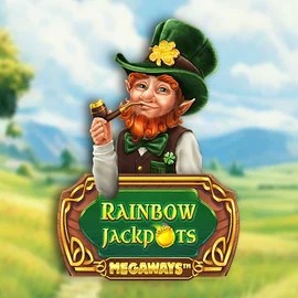 Jackpots logo of Rainbow Jackpots Megaways from Red Tiger Gaming at Slotoro Casino