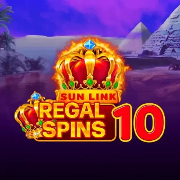 Regal Spins 10 by PatePlay, showcased at slotorro.com – game logo