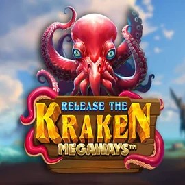 Release the Kraken Megaways slot logo by Pragmatic Play at Slotoro Casino