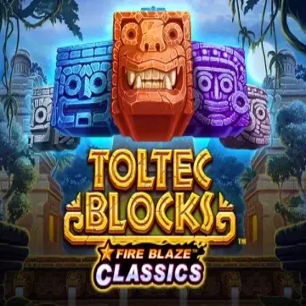 Fire Blaze: Toltec Blocks casino game by Rarestone Gaming – featured logo at Slotoro Casino